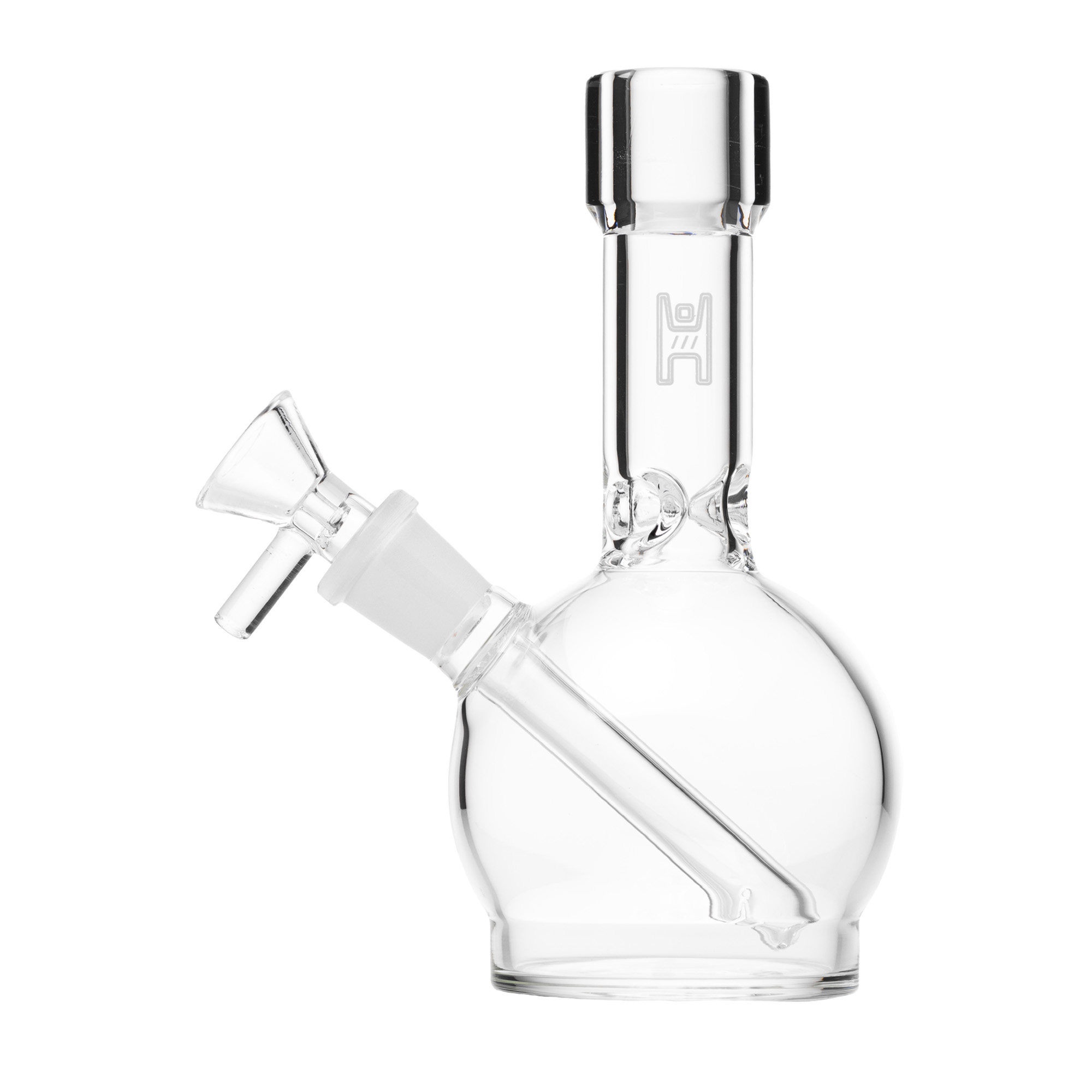 6" Human Grade Ball Water Pipe in Clear colorway for Pixie's Pantry Build-A-Bong event catalog