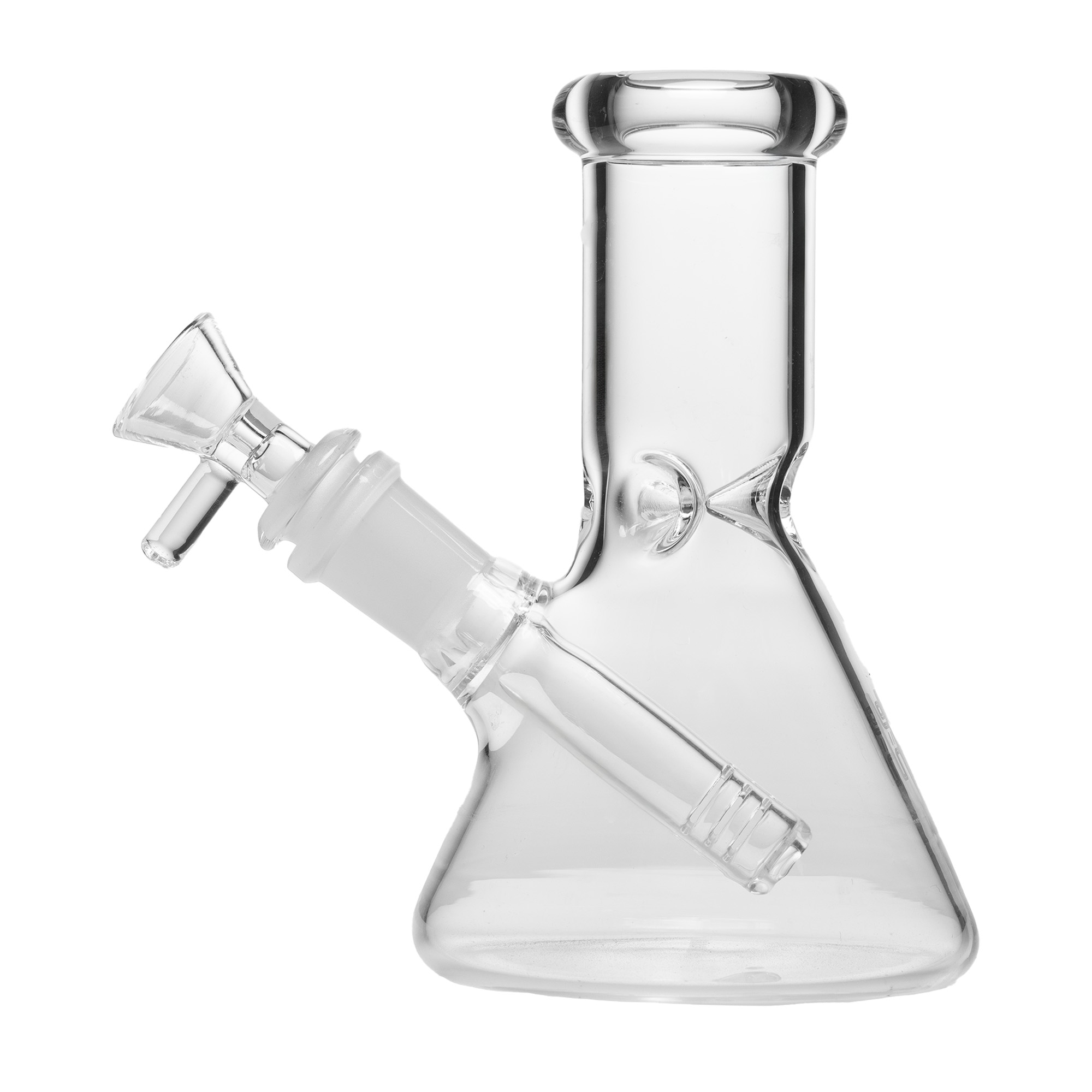 Pixie's Pantry Human Grade 6-Inch Beaker Water Pipe in Clear colorway