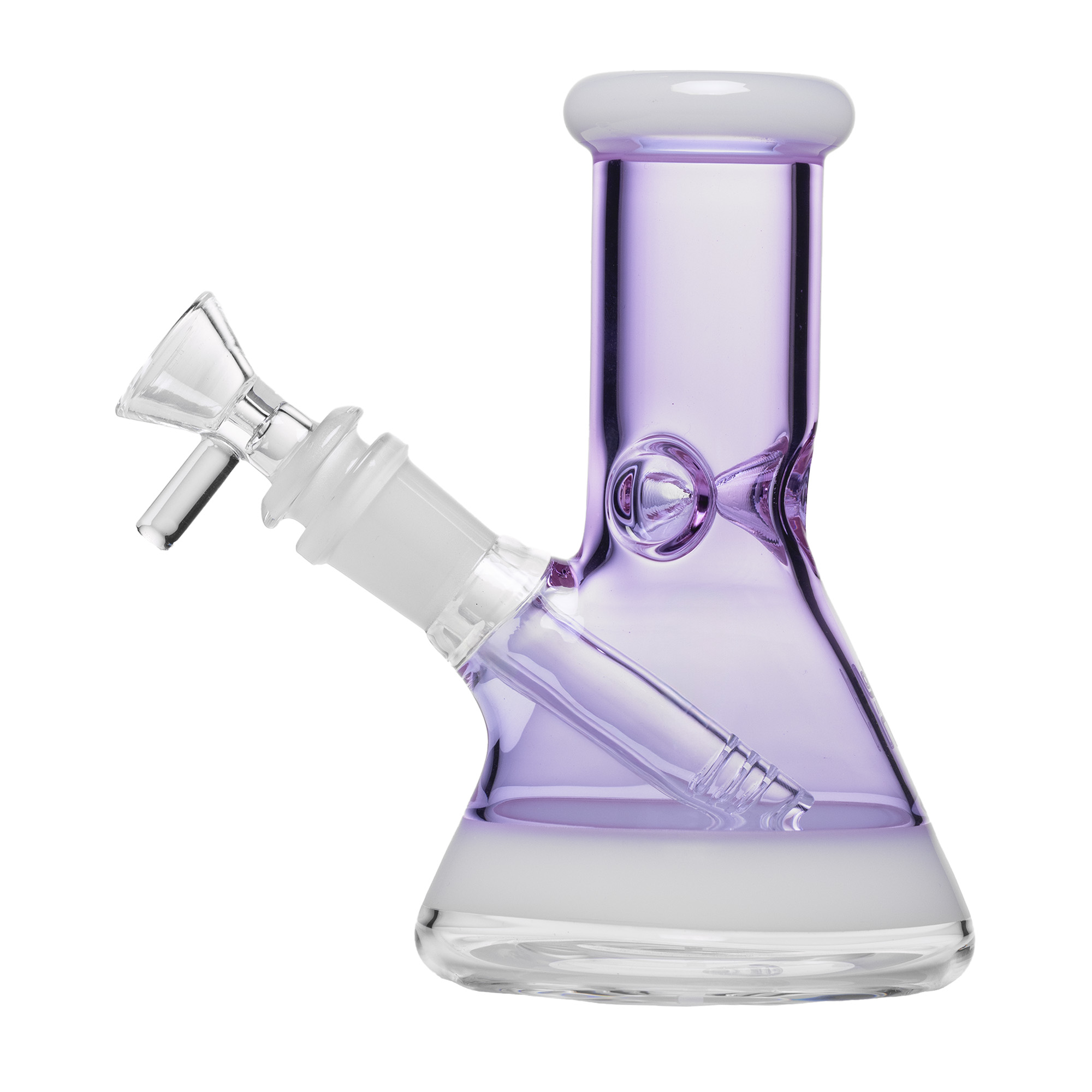 Pixie's Pantry Human Grade 6-Inch Beaker Water Pipe in Lavender colorway