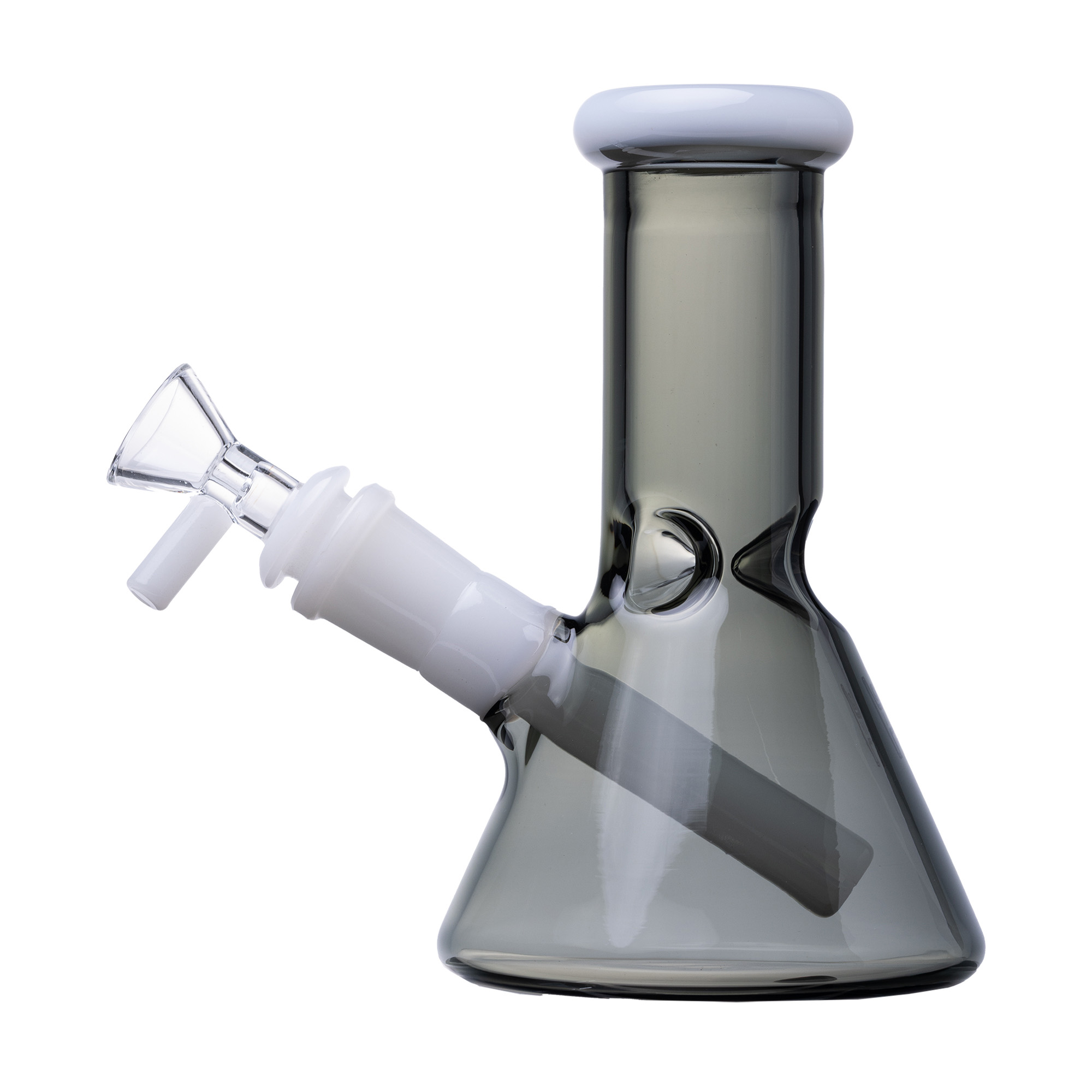 Pixie's Pantry Human Grade 6-Inch Beaker Water Pipe in Smoke colorway