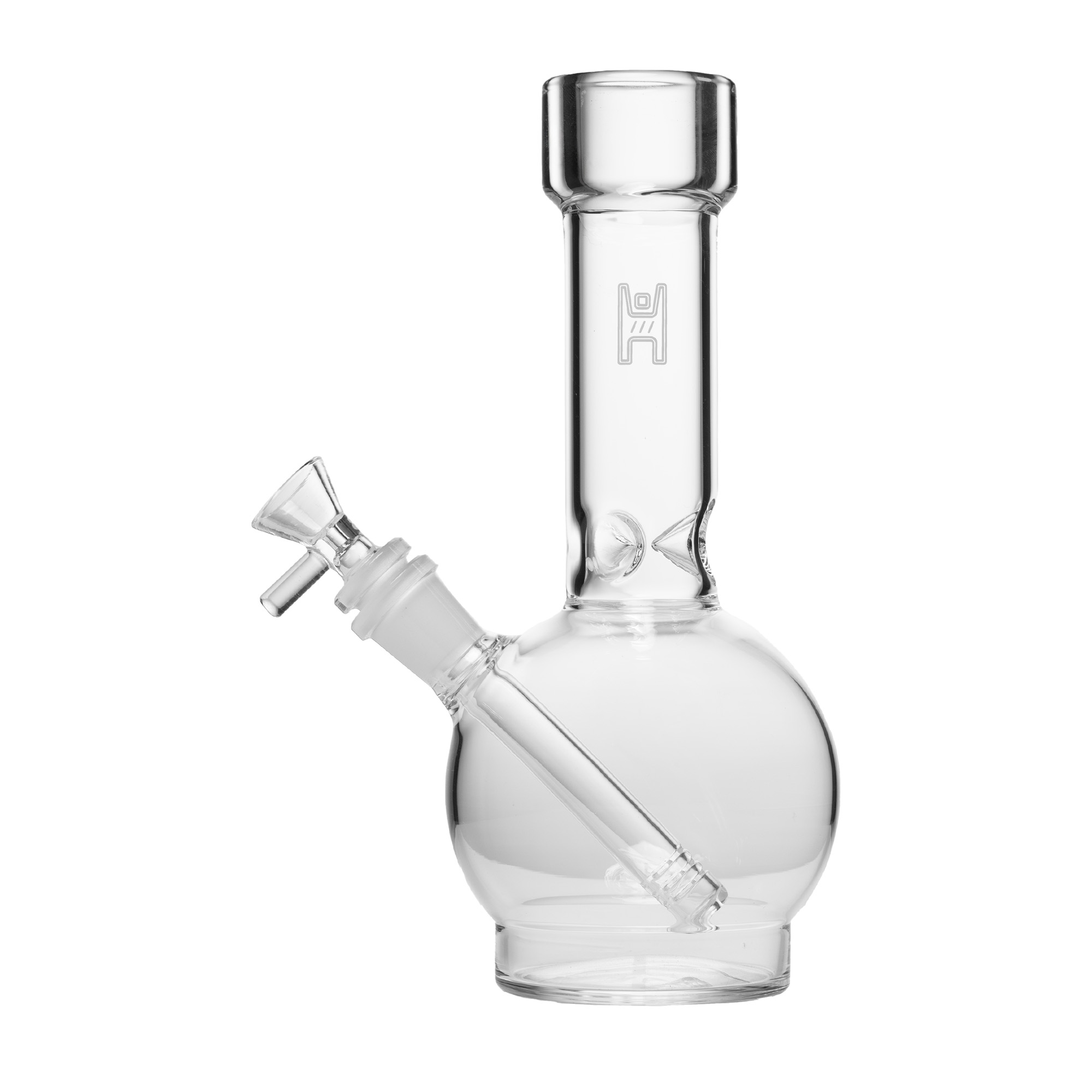 9" Human Grade Ball Water Pipe in Clear colorway for Pixie's Pantry Build-A-Bong event catalog