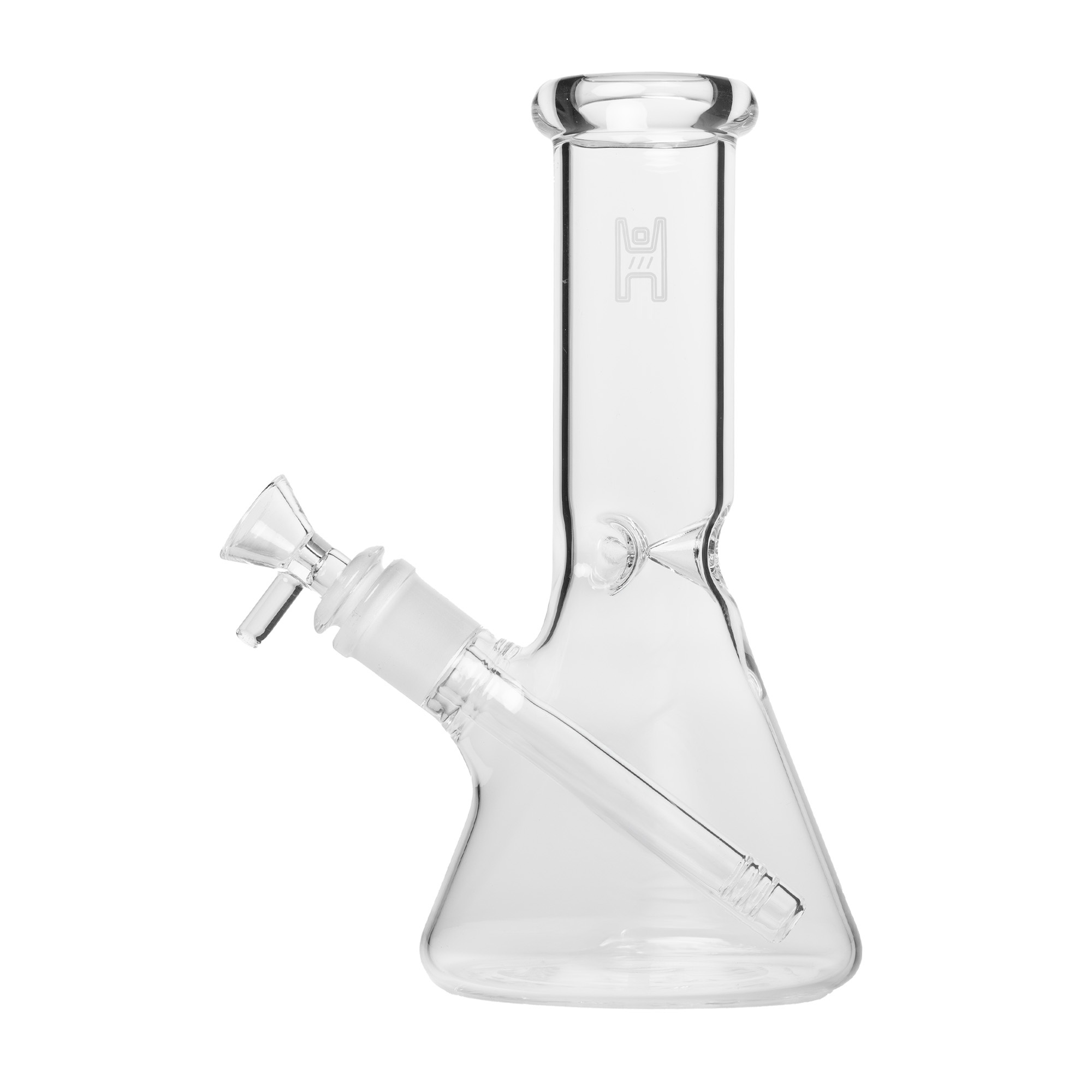 9 inch Human Grade beaker water pipe - Clear Smoke colorway for Pixies Pantry Build-A-Bong catalog